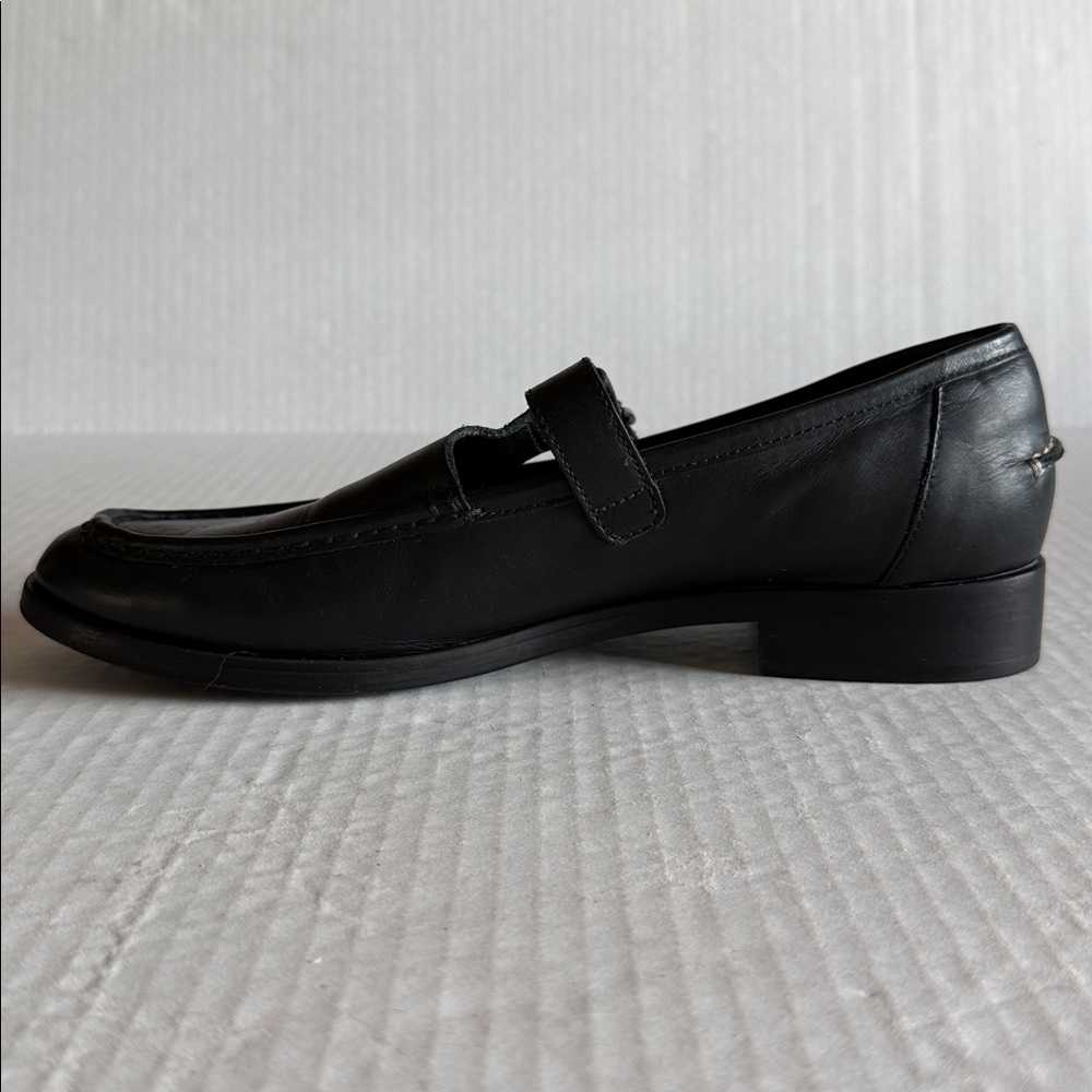 Everlane Black Leather Mary Jane Loafers - Picture 5 of 11